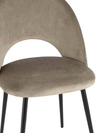 Стул Меган велюр с ромбами капучино (Стул Меган капучино)