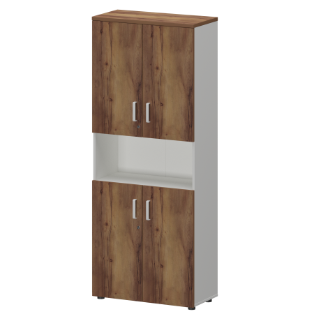 Шкаф Смарт СМШ-58Д4 Тип2 792x380x1990 (Белый/Таксония)