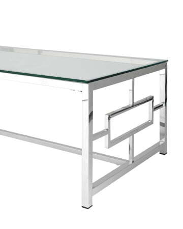 Журнальный стол 120*60 БРУКЛИН серебро (Журнальный стол Бруклин серый)