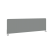 Экран тканевый боковой L1200мм Б.ТЭКР-120 1200x22x390 (Темно-бежевый/Белый металл)