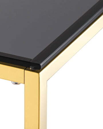 Консоль ТАУН 115*30 золото стекло smoke (Консоль Таун золотой)