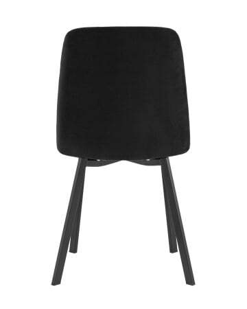 Стул Oliver Square велюр черный (Стул Oliver черный)
