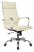 Кресло руководителя CH-993 слоновая кость эко.кожа крестов. металл хром (Слоновая кость)