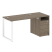 Рабочая станция Metal System Style БО.РС-СТП1.2 1612x750x750 (Дуб Наварра/Серый металл)