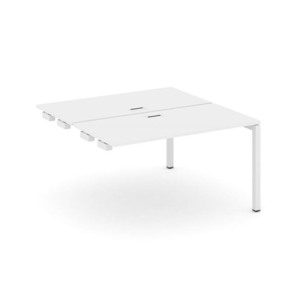 Стол-приставка к опорным элементам SN-5P.DPRS-024 (1580х1632х750) (Белый/Металл Белый)