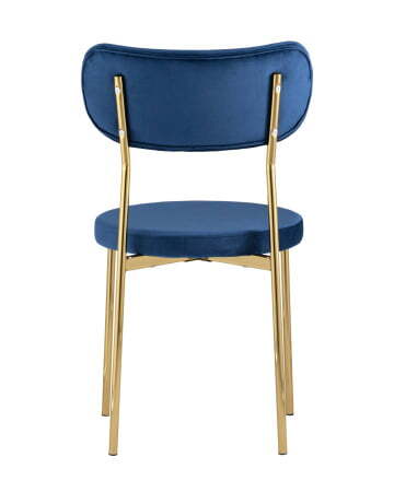 Стул Барбара велюр синий золотые ножки (Стул Барбара синий)