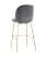 Стул барный Beetle со спинкой серый (Стул барный Турин серый)