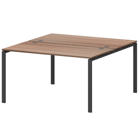 Бенч двойной на 2 рабочих места Арго-М АМБ-002 1200x1496x760 (Темный шимо/Антрацит)