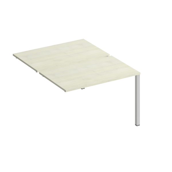 Секция стола рабочей станции на металлокаркасе КФ (2х120) Комфорт КФ К.1144-1 1200x1540x750 (Дуб шамони светлыйСерый)