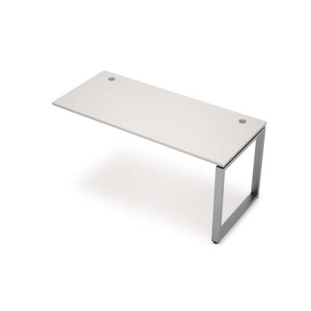 6МБК-О.6177 Линейная бенч-система, конечный модуль (1000x700x750) (Белый/Алюминий матовый)