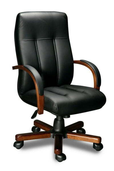 Кресло FORUM A LAGUNA кожа (Черный)