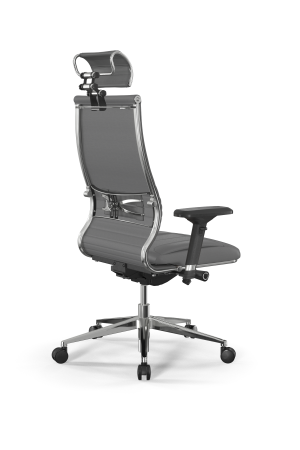 Кресло для руководителя Метта Samurai L2-8D - Infinity /Kc04/Wm06/D04P/H2cL-3D(M26.B32.G25.W03) (Серый)