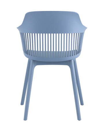 Стул Crocus с подушкой велюр голубой (Стул пластиковый Crocus голубой)