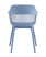 Стул Crocus с подушкой велюр голубой (Стул пластиковый Crocus голубой)