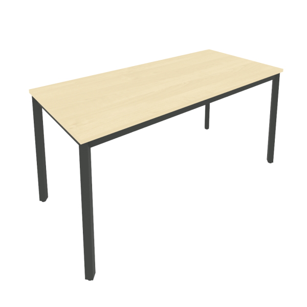 Стол письменный на металлокаркасе Slim С.СП-6 1580x720x750 (Клен/Антрацит металл)