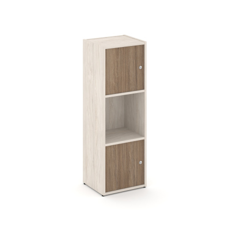 Стеллаж Locker Plus LK.K-001 408x350x1203 (Денвер Светлый | Дуб Аризона)