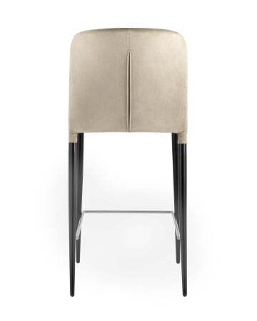 Стул полубарный Лори велюр бежевый (Стул полубарный Лори бежевый)