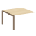 Проходной наборный элемент переговорного стола Metal System Style БП.ППРГ-2 1200x1235x750 (Дуб Наварра/Серый металл)