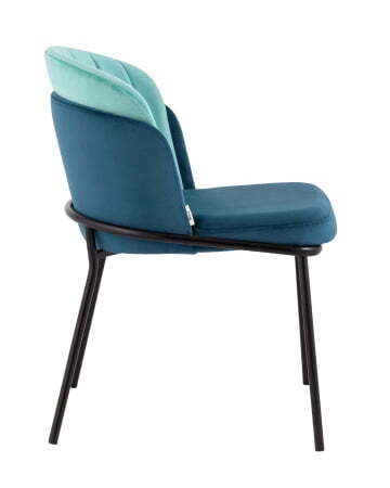 Стул Дабл велюр синий с голубой вставкой (Стул Дабл синий, голубой)