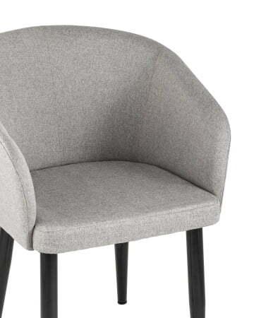 Кресло Ральф рогожка серый (Стул-кресло Ральф серый)