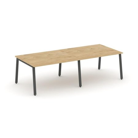 Стол переговорный SN-6A.SPRG-043.3 (2760х1180х750) (Тиквуд Светлый/Металл Антрацит)