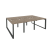 Рабочая станция на О-образном м/к Onix O.MO-D.RS-6.0.8 2340x1635x750 (Тиквуд Темный/Белый Металл)