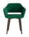 Стул с подлокотниками Саймон велюр темно-зеленый (Стул Саймон темно-зеленый)