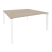 Рабочая станция на П-образном м/к Onix O.MP-D.RS-2.4.8 1580x1635x750 (Тиквуд Темный/Белый Металл)