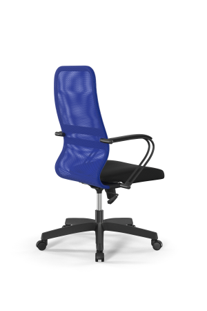 Кресло для руководителя Метта Sit 8 B2-8K - X1+UMF(X1) /Uh00/Wh00/K3bL(M09.B02.G15.W01) (Синий | Черный)