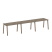Рабочая станция на 3 рабочих места на А-образном м/к Metal System Style БА.СМ-3.2 3600x720x750 (Дуб наварра/Серый металл)