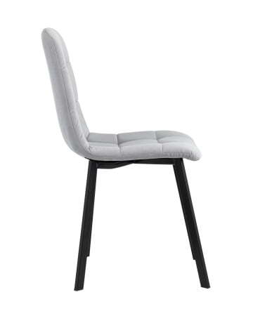 Стул Oliver Square велюр светло-серый (Стул Oliver светло-серый)