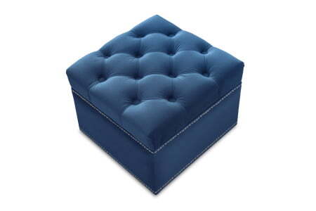 Пуф Marcele 400 (420x420x450) Синий (Синий)