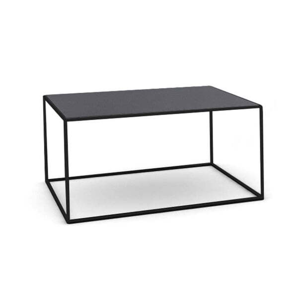 FESTA Стол кофейный 80х40 (Черный/Черный металл)