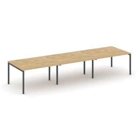 Стол переговорный SN-4P.SPRG-054.3 (4740х1180х750) (Тиквуд Светлый/Металл Антрацит)