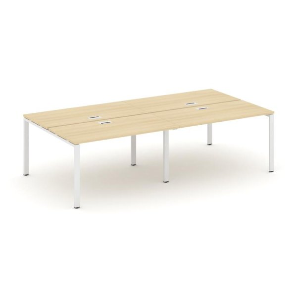 Рабочая станция 2-х сторонняя SN-6P.DRS-041 (1960х1432х750) (Акация Лорка/Металл Белый)