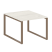 Переговорный стол 1 столешница Metal System Style БО.ПРГ-1.1 1000x1235x750 (Дуб Наварра/Серый металл)