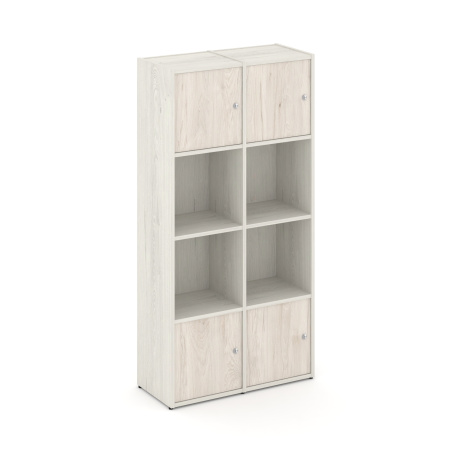 Стеллаж Locker Plus LK.K-005 798x350x1593 (Дуб Наварра | Денвер Светлый)