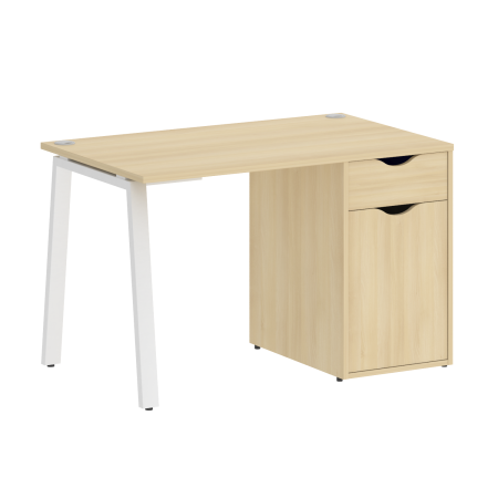 Стол письменный VR.SP-3-118.1.A 1180x720x750 (Акация Лорка/Белый Металл)