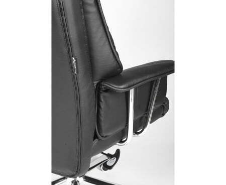 Президент / сталь + хром / черная  кожа (Черный)