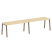 Рабочая станция на 2 рабочих места на А-образном м/к Metal System Style БА.СМ-2.4 3200x720x750 (Дуб наварра/Серый металл)