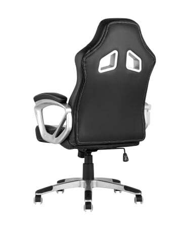 Кресло игровое TopChairs Continental белое (Геймерское кресло Continental белый)