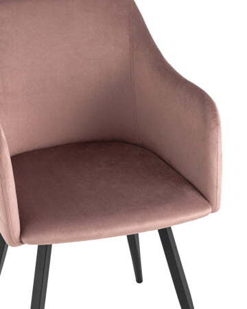 Стул Ника вращающийся велюр пыльно-розовый (Стул Ника пыльно-розовый)