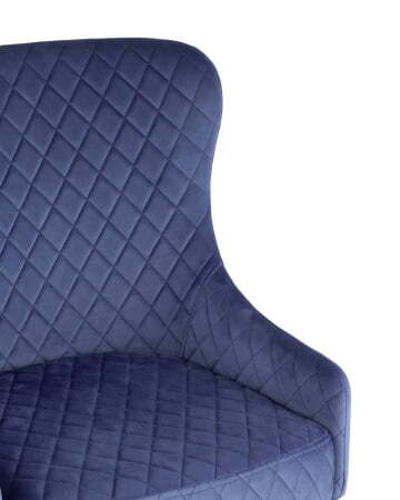Кресло Ститч велюр королевский синий (Стул-кресло Ститч синий)