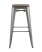 Стул барный TOLIX WOOD серебристый матовый (Стул барный Tolix серебристый, матовый)