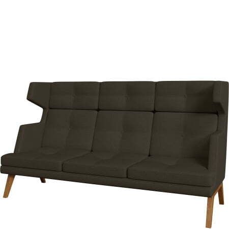 Диван офисный 3-х местный высокий Беверли (Диван 3-местный высокий bravo_v_dark_brown)