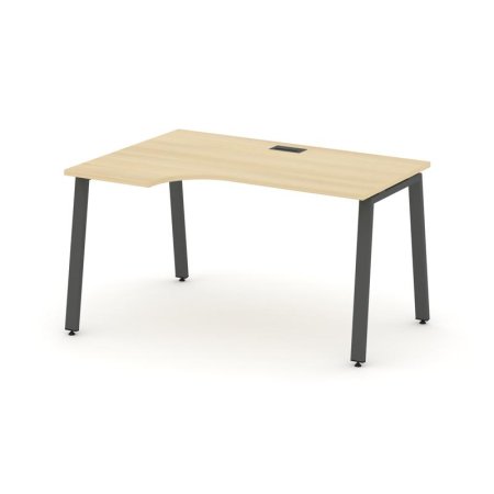 Стол рабочий эргономичный SN-6A.SPA-001(L) (1380х600/980х750) (Акация Лорка/Металл Антрацит)