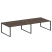 Рабочая станция Metal System Style БО.СМ-4.5 3600x1475x750 (Дуб Наварра/Серый металл)