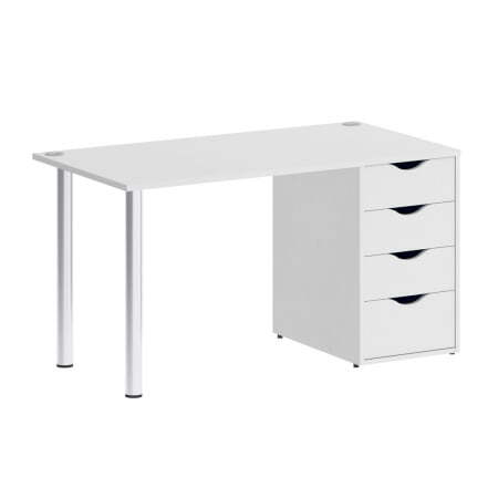 Стол письменный VR.SP-3-138.4 1380x720x750 (Белый Бриллиант)