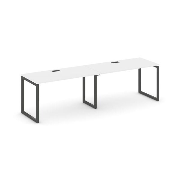 Рабочая станция 1 сторонняя SN-4O.ORS-011 (1960х700х750) (Белый/Металл Антрацит)