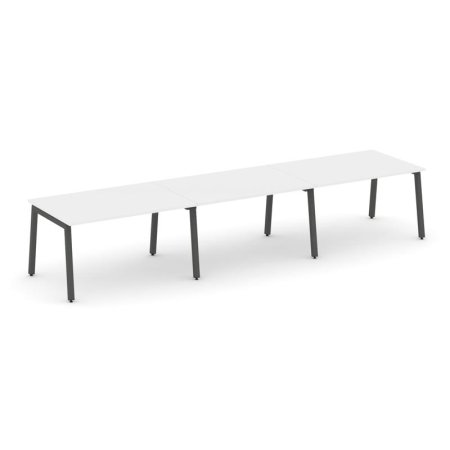 Стол переговорный SN-5A.SPRG-024.3 (4740х980х750) (Белый/Металл Антрацит)